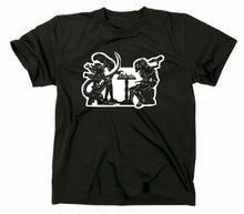 Lade das Bild in den Galerie-Viewer, Styletex23 T-Shirt Herren Alien vs Predator AvP Chess Fun, Schach, Schwarz, XXL