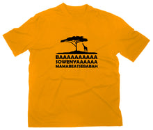 Lade das Bild in den Galerie-Viewer, Styletex23 T-Shirt Herren Baaaa Sowenya Mamabeatsebabah Ah Zabenya Fun, gelb, XXL