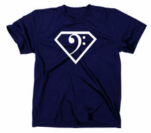Lade das Bild in den Galerie-Viewer, Styletex23 T-Shirt Herren Bassnote Superman Logo, navy, XXL