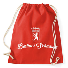 Lade das Bild in den Galerie-Viewer, Berliner Schnauze Turnbeutel Sportbeutel Gym Bag, red