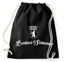 Lade das Bild in den Galerie-Viewer, Berliner Schnauze Turnbeutel Sportbeutel Gym Bag, schwarz