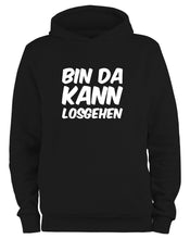 Lade das Bild in den Galerie-Viewer, Styletex23 Kapuzenpullover Bin da kann losgehen Fun, schwarz XXL