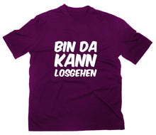 Lade das Bild in den Galerie-Viewer, Styletex23 T-Shirt Herren Bin da kann losgehen Fun, maroon, XXL