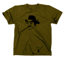 Lade das Bild in den Galerie-Viewer, Styletex23 T-Shirt Herren Burt Reynolds 80er Jahre Kult, oliv, XXL