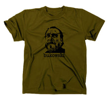 Lade das Bild in den Galerie-Viewer, Styletex23 T-Shirt Herren Charles Bukowski Kult, Oliv, XXL