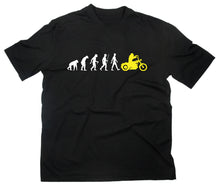 Lade das Bild in den Galerie-Viewer, Styletex23 T-Shirt Herren Chopper Biker Motorrad Evolution of Man Fun, schwarz, XXL