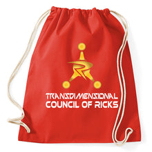 Lade das Bild in den Galerie-Viewer, Transdimensional Council Of Ricks Fan Logo Turnbeutel, red