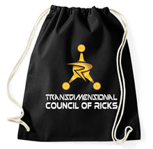 Lade das Bild in den Galerie-Viewer, Transdimensional Council Of Ricks Fan Logo Turnbeutel, schwarz