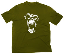 Lade das Bild in den Galerie-Viewer, Styletex23 T-Shirt Herren Crazy Gorilla Ape Kult, Oliv, XXL