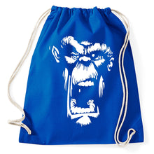 Lade das Bild in den Galerie-Viewer, Styletex23 Turnbeutel Crazy Gorilla Chimp Ape Streetart