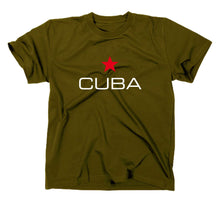 Lade das Bild in den Galerie-Viewer, Styletex23 T-Shirt Herren Cuba Kuba Libre, Flagge oliv, XXL
