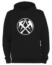 Lade das Bild in den Galerie-Viewer, Styletex23 Kapuzenpullover Dachdecker Handwerk Zunft Logo, schwarz XXL