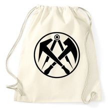 Lade das Bild in den Galerie-Viewer, Styletex23 Turnbeutel Dachdecker Zunft Logo Zeichen Gilde Wappen