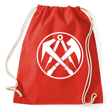 Lade das Bild in den Galerie-Viewer, Styletex23 Turnbeutel Dachdecker Zunft Logo Zeichen Gilde Wappen
