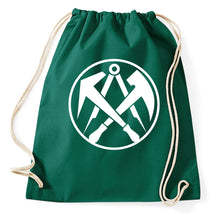 Lade das Bild in den Galerie-Viewer, Styletex23 Turnbeutel Dachdecker Zunft Logo Zeichen Gilde Wappen