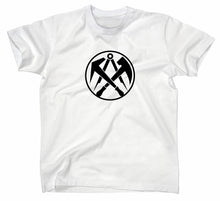 Lade das Bild in den Galerie-Viewer, Styletex23 T-Shirt Herren Dachdecker Zunft Logo, weiss, XXL