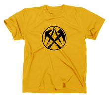 Lade das Bild in den Galerie-Viewer, Styletex23 T-Shirt Herren Dachdecker Zunft Logo, gelb, XXL