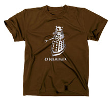 Lade das Bild in den Galerie-Viewer, Styletex23 T-Shirt Herren Dalek Exterminate, braun, XXL
