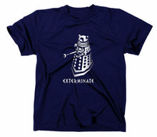 Lade das Bild in den Galerie-Viewer, Styletex23 T-Shirt Herren Dalek Exterminate, navy, XXL