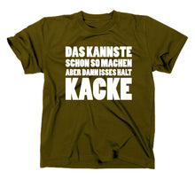 Lade das Bild in den Galerie-Viewer, Styletex23 T-Shirt Herren Das kannst du schon so machen, oliv, XXL