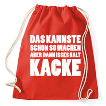 Lade das Bild in den Galerie-Viewer, Styletex23 Turnbeutel Das kannste schon so machen, red
