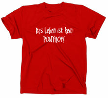 Lade das Bild in den Galerie-Viewer, Styletex23 T-Shirt Herren Das Leben ist kein Ponyhof Fun, rot, XXL