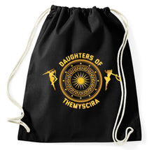 Lade das Bild in den Galerie-Viewer, Daughters of Themyscira Fan Logo Turnbeutel, schwarz