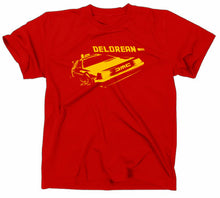 Lade das Bild in den Galerie-Viewer, Styletex23 T-Shirt Herren Zurück in die Zukunft Kult, Delorean, rot, XXL