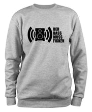 Lade das Bild in den Galerie-Viewer, Styletex23 Sweatshirt Der Bass muss ficken, XXL grau