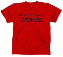 Lade das Bild in den Galerie-Viewer, Styletex23 T-Shirt Herren Donnie Darko They Made Me Do It, rot, XXL