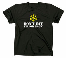 Lade das Bild in den Galerie-Viewer, Styletex23 T-Shirt Herren Don't Eat Yellow Snow Fun, schwarz, XXL