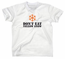 Lade das Bild in den Galerie-Viewer, Styletex23 T-Shirt Herren Don't Eat Yellow Snow Fun, weiss, XXL