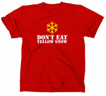 Lade das Bild in den Galerie-Viewer, Styletex23 T-Shirt Herren Don't Eat Yellow Snow Fun, rot, XXL