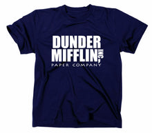 Lade das Bild in den Galerie-Viewer, Styletex23 T-Shirt Herren Dunder Mifflin Inc Funshirt Fun, navy, XXL
