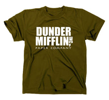 Lade das Bild in den Galerie-Viewer, Styletex23 T-Shirt Herren Dunder Mifflin Inc Funshirt Fun, oliv, XXL