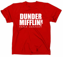 Lade das Bild in den Galerie-Viewer, Styletex23 T-Shirt Herren Dunder Mifflin Inc Funshirt Fun, rot, XXL