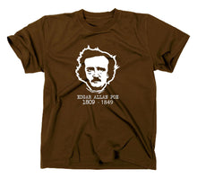 Lade das Bild in den Galerie-Viewer, Styletex23 T-Shirt Herren Edgar Allan Poe, braun, XXL