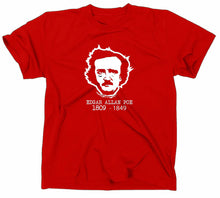 Lade das Bild in den Galerie-Viewer, Styletex23 T-Shirt Herren Edgar Allan Poe, rot, XXL