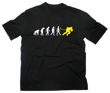 Lade das Bild in den Galerie-Viewer, Styletex23 T-Shirt Herren Eishockey Fun Evolution of Man, schwarz, XXL
