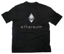 Lade das Bild in den Galerie-Viewer, Styletex23 T-Shirt Herren Ethereum Ether Coin Logo, schwarz, XXL