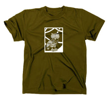 Lade das Bild in den Galerie-Viewer, Styletex23 T-Shirt Herren Eule von Minerva Athena, oliv, XXL