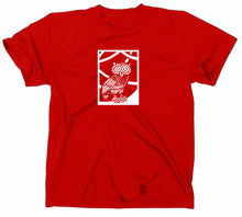 Lade das Bild in den Galerie-Viewer, Styletex23 T-Shirt Herren Eule von Minerva Athena, rot, XXL