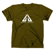 Lade das Bild in den Galerie-Viewer, Styletex23 T-Shirt Herren Eureka, Global Dynamics Logo oliv XXL