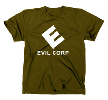 Lade das Bild in den Galerie-Viewer, Styletex23 T-Shirt Herren Evil Corp, Corporation , oliv, XXL