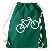 Lade das Bild in den Galerie-Viewer, Styletex23 Turnbeutel Fahrrad Logo Zeichen Symbol