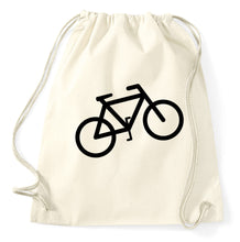 Lade das Bild in den Galerie-Viewer, Styletex23 Turnbeutel Fahrrad Logo Zeichen Symbol