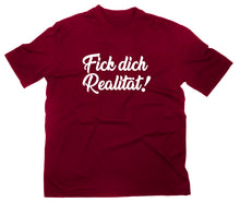 Lade das Bild in den Galerie-Viewer, Styletex23 T-Shirt Herren Fick Dich Realität Fun, maroon, XXL