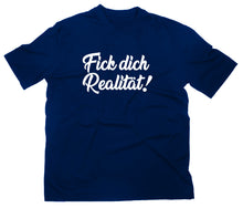Lade das Bild in den Galerie-Viewer, Styletex23 T-Shirt Herren Fick Dich Realität Fun, navy, XXL