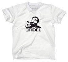 Lade das Bild in den Galerie-Viewer, Styletex23 T-Shirt Herren Fidel Castro Kuba, weiss, XXL