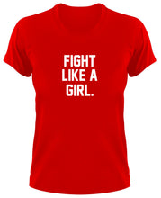Lade das Bild in den Galerie-Viewer, Styletex23 T-Shirt Damen Fight Like A Girl Fun